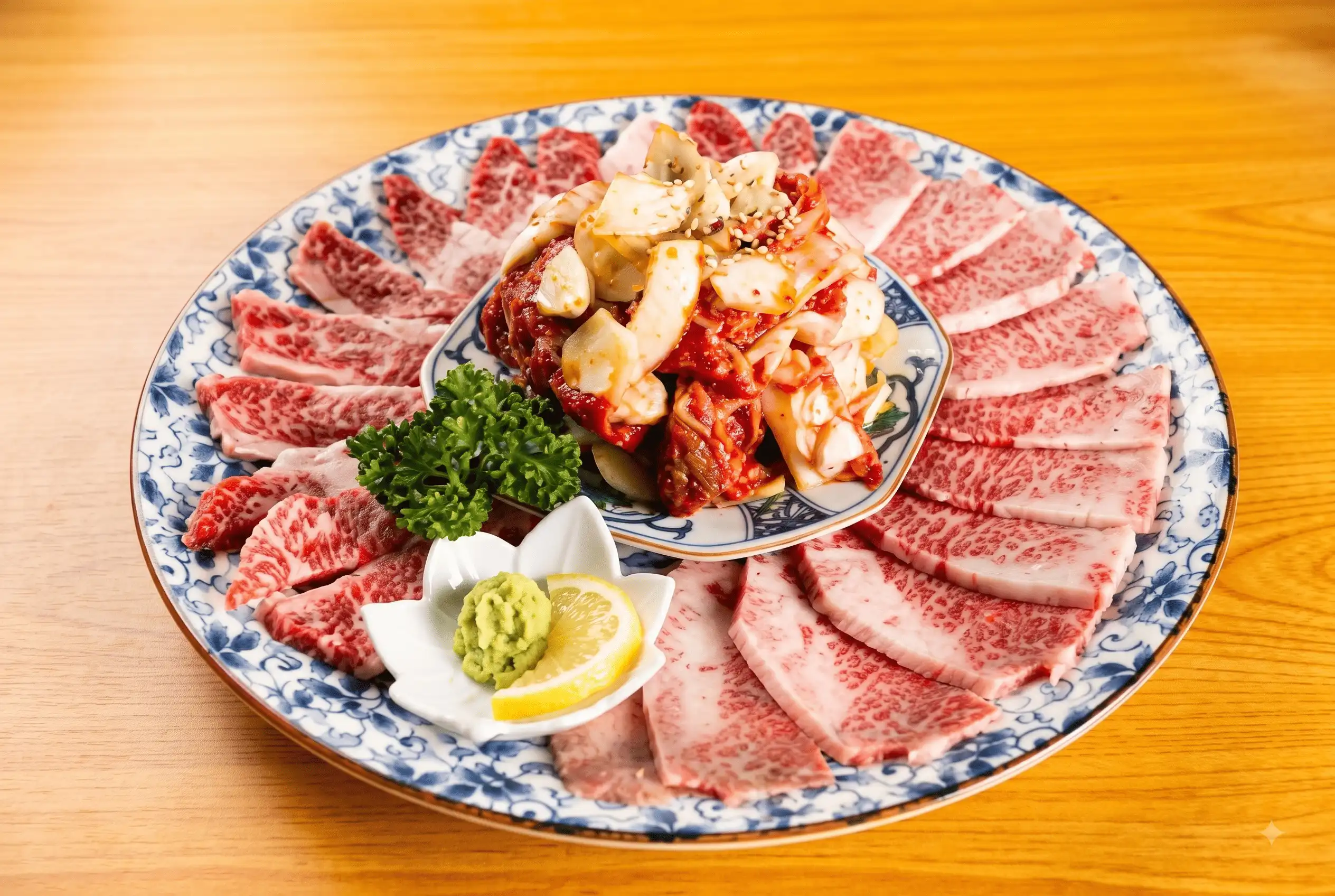 和牛バラ肉盛合せ